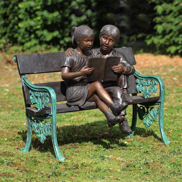 Bronze Children sculpture