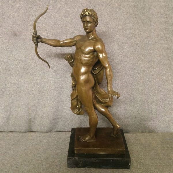 famous figure sculpture cast bronze Apollo statue