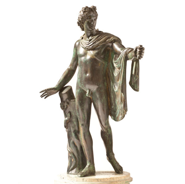 Life size indoor decorative moveable apollo statues of branch