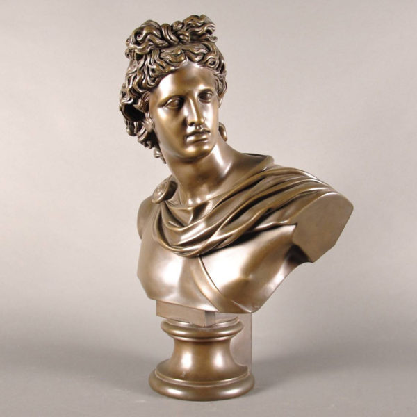High Quality Famous Bronze Apollo bust sculpture