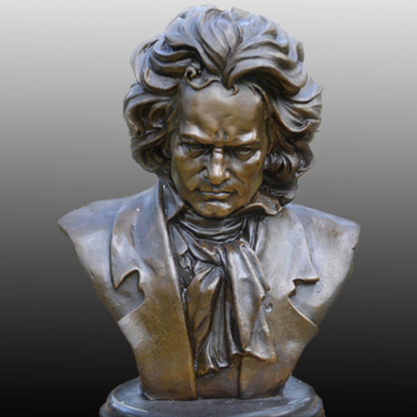 Western design Musician bust bronze statue of Beethoven