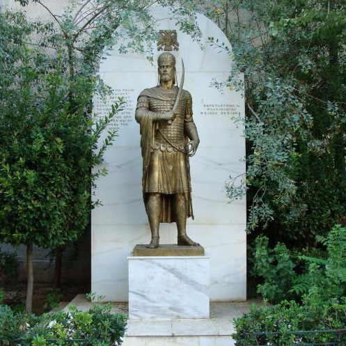 Life-size bronze sculpture of Constantine the great