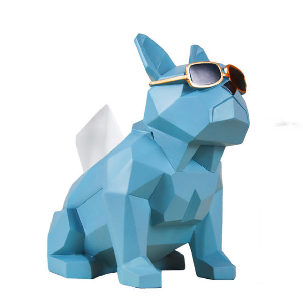 Custom sculpture resin geometric dog statue decoration crafts ornament animal statues