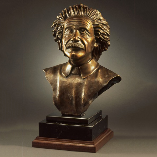 Best quality bronze Albert Einstein bust sculpture