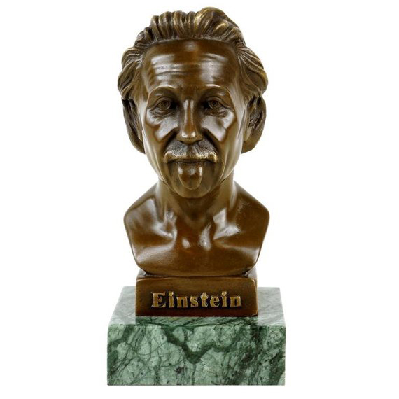 Famous bust of Einstein sticking out his tongue