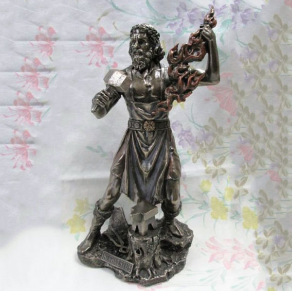 Hephaestus of the Forge Bronze Statue