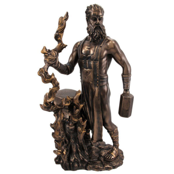 Life size Hephaestus of the Forge Bronze Statue