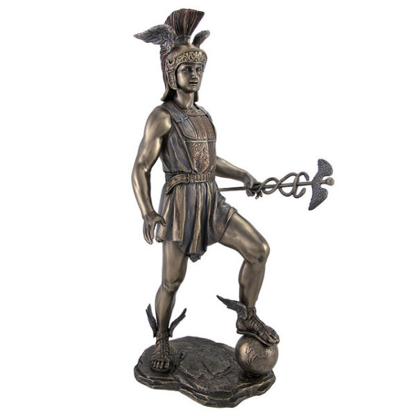 Male Bronze Statue Hermes Sculptures Myth Garden Decoration