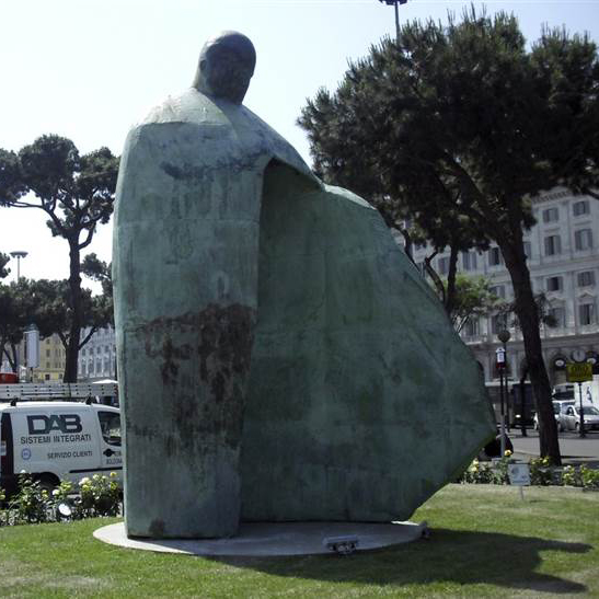 High Pope John Paul II Cast Bronze Statue