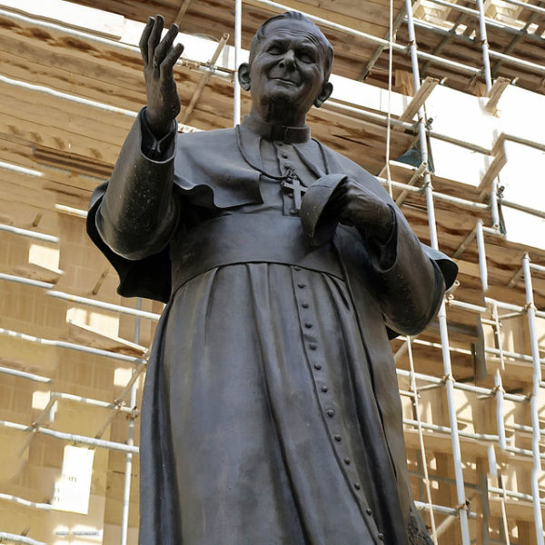 Life size Bronze Pope John Paul ii Statue