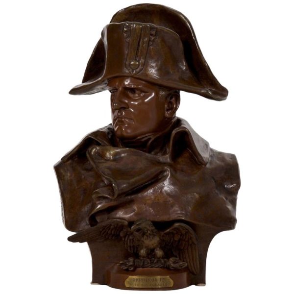 Indoor Metal Statue Bronze Napoleon Bust Sculpture