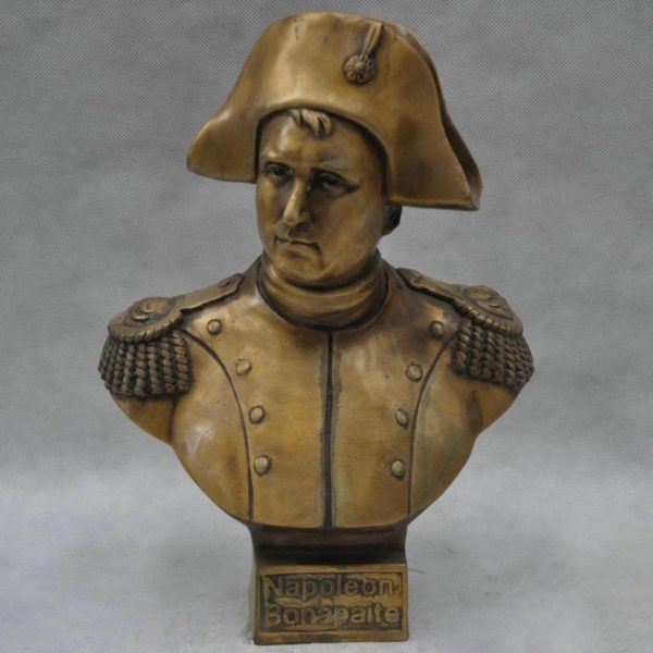 Metal crafts bust napoleon bronze sculpture for sale