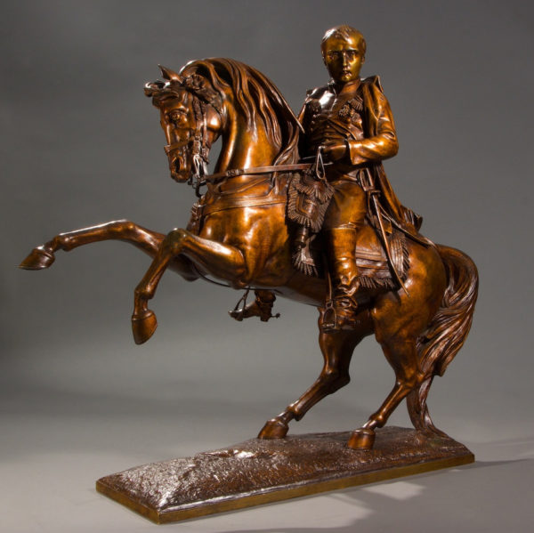 Bronze life size Napoleon bronze sculpture riding statue