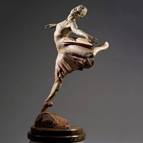 Modern Garden Sculpture Bronze Female Dancer Statues