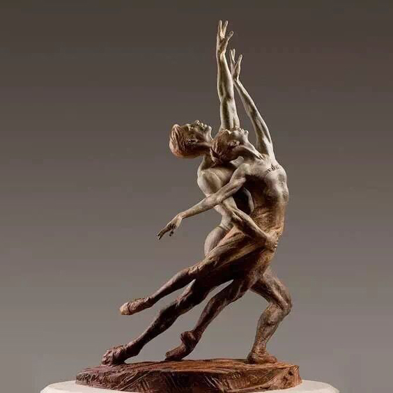 Modern Garden Sculpture Bronze Dancer Statues