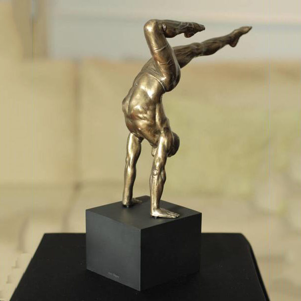 Naked Sports Man Bronze Sculpture