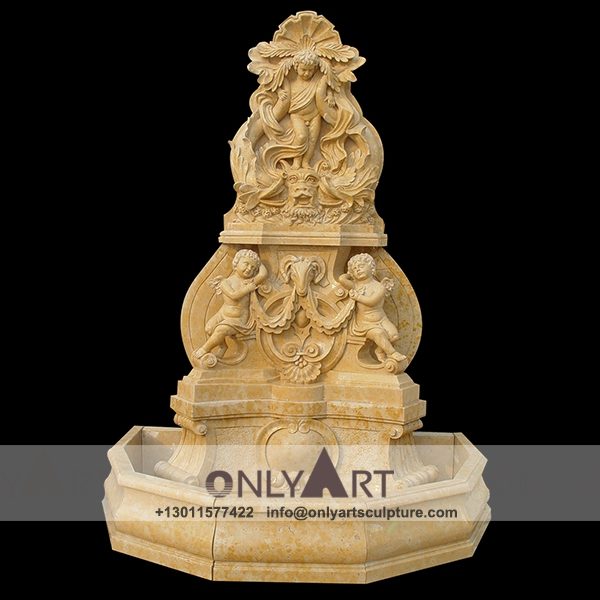 Fountain Marble Sculpture ; Marble Fountain ; stone Fountain ; Indoor ; Outdoor ; Hand carved ; life size ; Large ; Ball ; Wall Fountain ; Marble Feature Wall Mounted Fountain