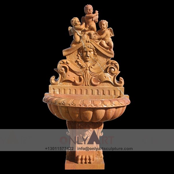 Fountain Marble Sculpture ; Marble Fountain ; stone Fountain ; Indoor ; Outdoor ; Hand carved ; life size ; Large ; Ball ; Wall Fountain ; antique marble stone statuary wall fountain
