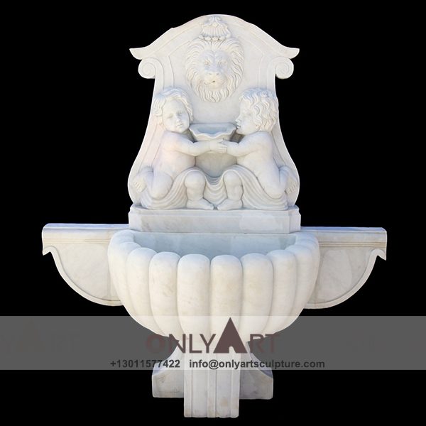 Fountain Marble Sculpture ; Marble Fountain ; stone Fountain ; Indoor ; Outdoor ; Hand carved ; life size ; Large ; Ball ; Wall Fountain ; Wall baby and Lion head fountains stone sculpture