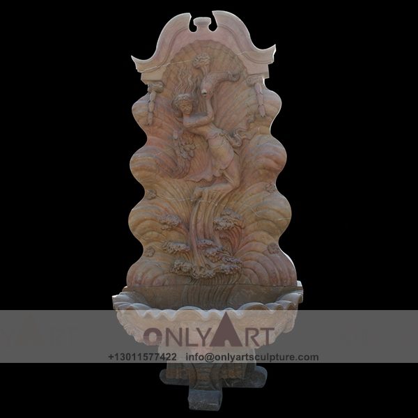 Fountain Marble Sculpture ; Marble Fountain ; stone Fountain ; Indoor ; Outdoor ; Hand carved ; life size ; Large ; Ball ; Wall Fountain ; Marble Wall Fountain Lady Decoration Sculpture