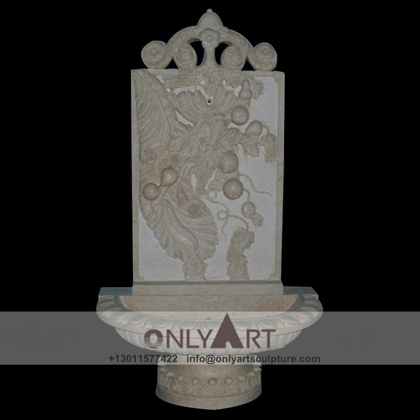 Fountain Marble Sculpture ; Marble Fountain ; stone Fountain ; Indoor ; Outdoor ; Hand carved ; life size ; Large ; Ball ; Wall Fountain ; antique natural marble wall fountain for sale