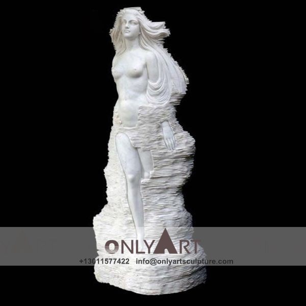 Fountain Marble Sculpture ; Marble Fountain ; stone Fountain ; Indoor ; Outdoor ; Hand carved ; life size ; Large ; Ball ; Wall Fountain ; White marble lady water fountain Sculpture