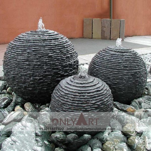 Fountain Marble Sculpture ; Marble Fountain ; stone Fountain ; Indoor ; Outdoor ; Hand carved ; life size ; Large ; Ball ; Wall Fountain ; Large Outdoor Garden Stone Water Fountain