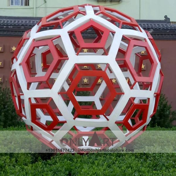 Stainless Steel Sculpture ; Stainless Steel chair ; Home decoration ; Outdoor decoration ; City Sculpture ; Colorful ; Modern design stainless steel hollow ball sculpture