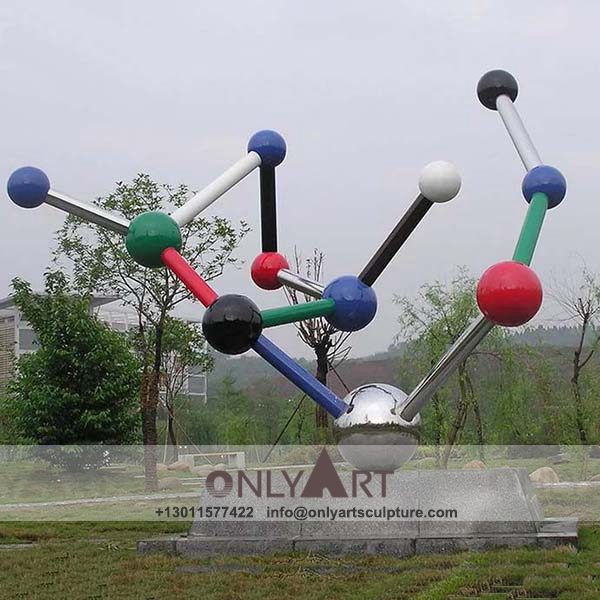 Stainless Steel Sculpture ; Stainless Steel chair ; Home decoration ; Outdoor decoration ; City Sculpture ; Colorful ; modern art design stainless steel colored ball sculpture