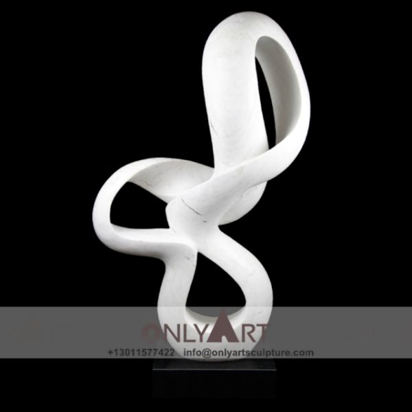 abstract sculpture ; famous abstract sculptures ; abstract figure sculpture ; modern abstract art sculpture ; Modern abstract art white marble sculpture