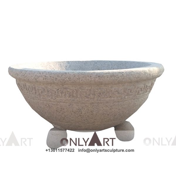 Stone Flower Pot ; Marble Flower Pot ; Flower Pot Sculpture ; Indoor ; Outdoor ; Hand carved ; Large ; Square decoration ; Large Natural Stone Flower Pot For Sale