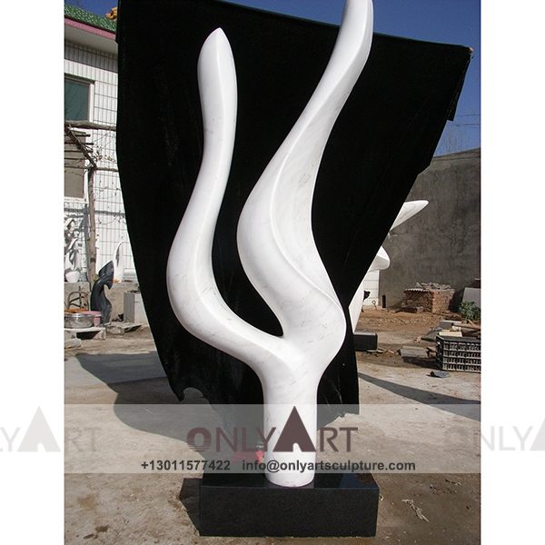 abstract sculpture ; famous abstract sculptures ; abstract figure sculpture ; modern abstract art sculpture ; White marble art modern abstract sculptures