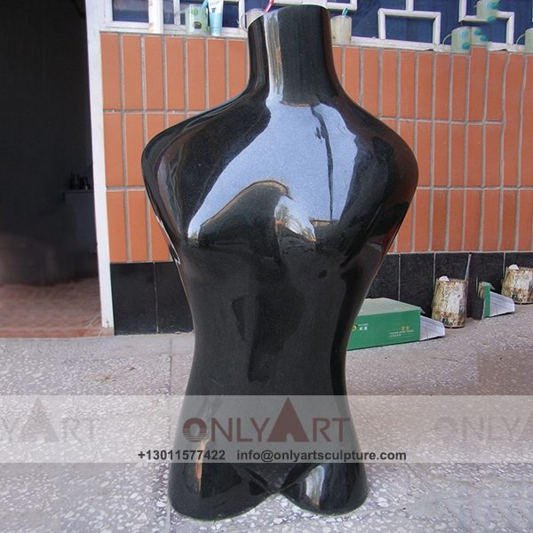 abstract sculpture ; famous abstract sculptures ; abstract figure sculpture ; modern abstract art sculpture ; Black stone character bust abstract statue