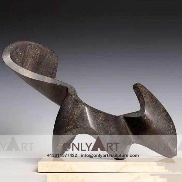abstract sculpture ; famous abstract sculptures ; abstract figure sculpture ; modern abstract art sculpture ; Interior decoration black stone abstract statue