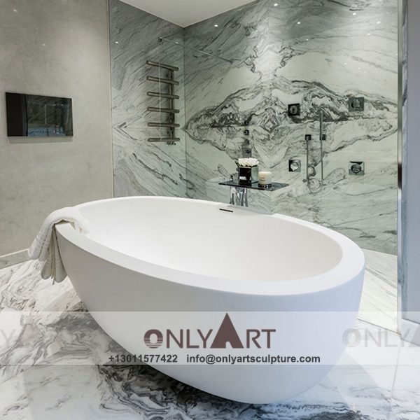 Marble Bathtub ; Stone Bathtub ; Freestanding Bathtub ; Natural Stone ; Hand Carving ; high quality ; Large Shape Freestanding Marble Bathtub