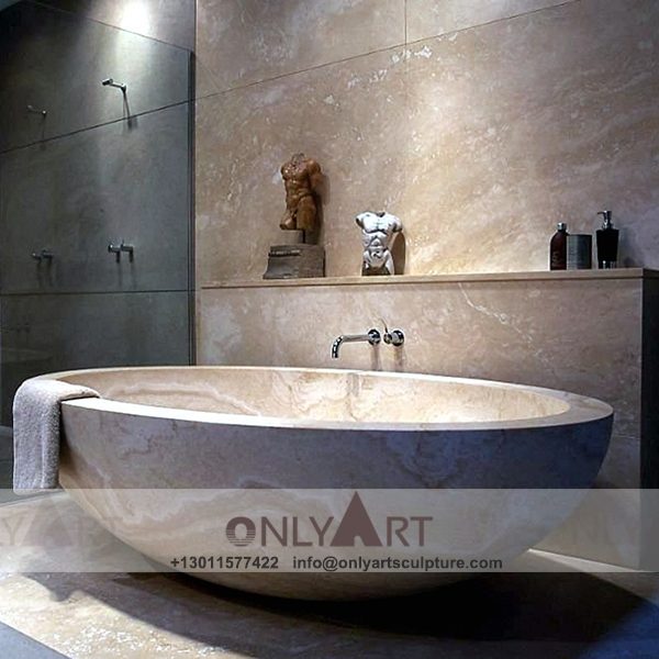 Marble Bathtub ; Stone Bathtub ; Freestanding Bathtub ; Natural Stone ; Hand Carving ; high quality ; Grey Marble Solid Surface Bathroom Bathtub