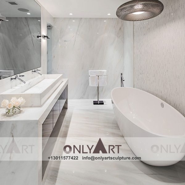 Marble Bathtub ; Stone Bathtub ; Freestanding Bathtub ; Natural Stone ; Hand Carving ; high quality ; High polished white marble stone bathtub for bathroom used