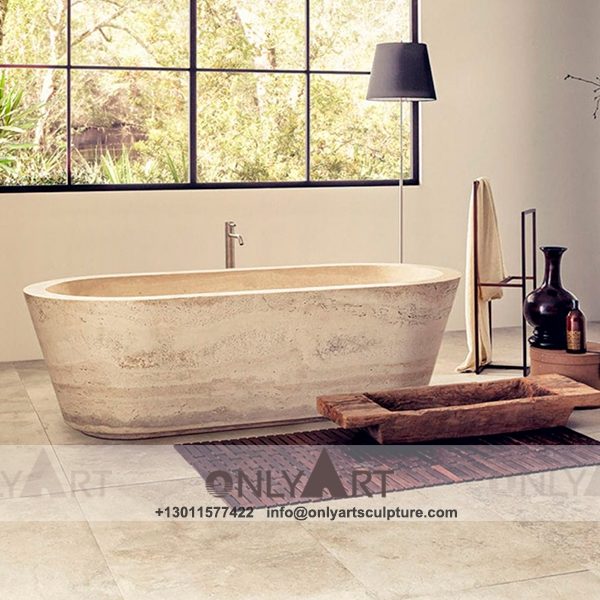 Marble Bathtub ; Stone Bathtub ; Freestanding Bathtub ; Natural Stone ; Hand Carving ; high quality ; Indoor Shower Bathroom Stone Marble Freestanding Bathtub
