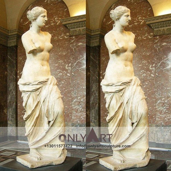 Marble Venus Statue ; outdoor ; hypaethral ; Square decoration ; street ; Venus ; life-size ; Hand Polisheing ; Nude Statue ; Natural Stone ; Customize ; museum or park life-size marble statue Venus