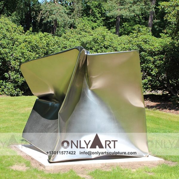 Stainless Steel Sculpture ; Stainless Steel chair ; Home decoration ; Outdoor decoration ; City Sculpture ; Colorful ; Corten Sculpture ; Stainless steel figurines abstract twisted boxes