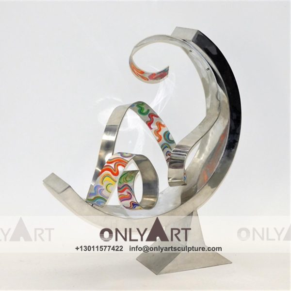 Stainless Steel Sculpture ; Stainless Steel chair ; Home decoration ; Outdoor decoration ; City Sculpture ; Colorful ; Corten Sculpture ; Mirror effect stainless steel painted art statue