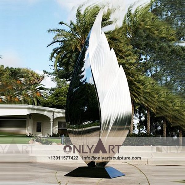 Stainless Steel Sculpture ; Stainless Steel chair ; Home decoration ; Outdoor decoration ; City Sculpture ; Colorful ; Corten Sculpture ; Mirror effect leaf stainless steel city art statue