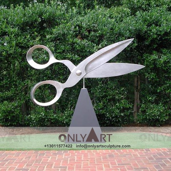 Stainless Steel Sculpture ; Stainless Steel chair ; Home decoration ; Outdoor decoration ; City Sculpture ; Colorful ; Corten Sculpture ; Scissors shape stainless steel city art statue