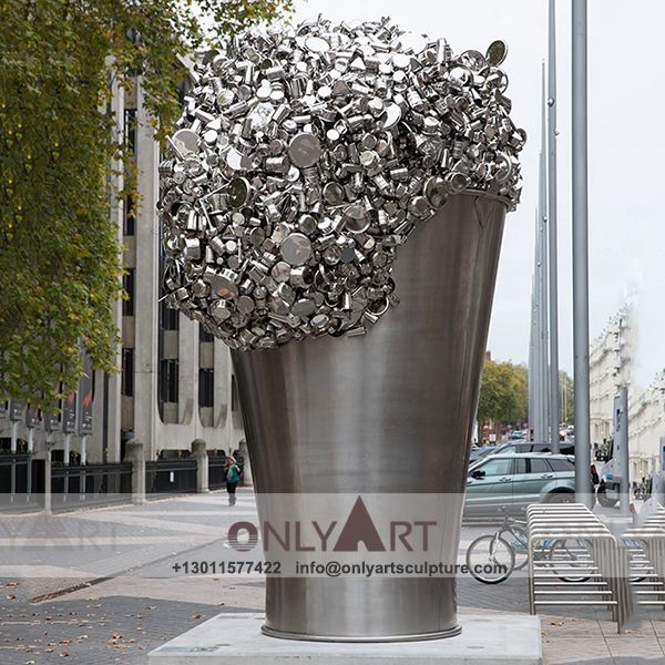 Stainless Steel Sculpture ; Stainless Steel chair ; Home decoration ; Outdoor decoration ; City Sculpture ; Colorful ; Corten Sculpture ; Large modern design stainless steel urban landscape sculpture