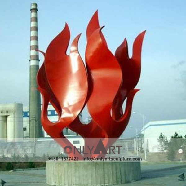 Stainless Steel Sculpture ; Stainless Steel chair ; Home decoration ; Outdoor decoration ; City Sculpture ; Colorful ; Corten Sculpture ; Modern urban red flame stainless steel statue