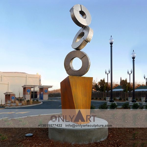 Stainless Steel Sculpture ; Stainless Steel chair ; Home decoration ; Outdoor decoration ; City Sculpture ; Colorful ; Corten Sculpture ; Stainless steel landscape sculpture in modern city