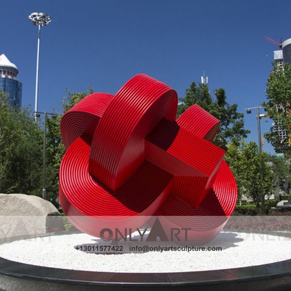 Stainless Steel Sculpture ; Stainless Steel chair ; Home decoration ; Outdoor decoration ; City Sculpture ; Colorful ; Corten Sculpture ; Large modern city red stainless steel logo statue
