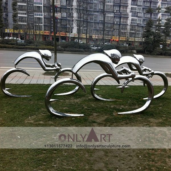 Stainless Steel Sculpture ; Stainless Steel chair ; Home decoration ; Outdoor decoration ; City Sculpture ; Colorful ; Corten Sculpture ; Mirror Art Statue ; Modern design stainless steel bicycle statue urban decoration