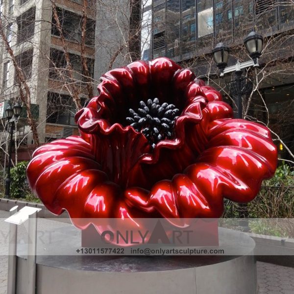 Stainless Steel Sculpture ; Stainless Steel chair ; Home decoration ; Outdoor decoration ; City Sculpture ; Colorful ; Corten Sculpture ; Mirror Art Statue ; Modern city stainless steel bright-coloured flower statue