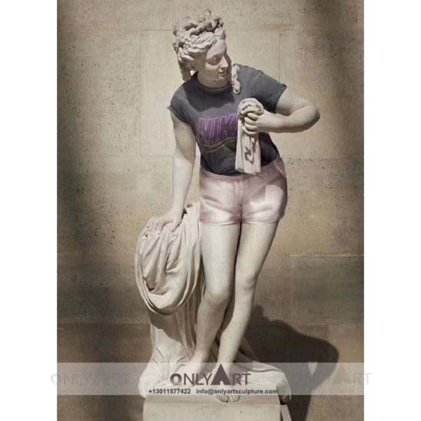 Marble Figure Sculpture Statue Modern designs of dressed Roman figures in marble